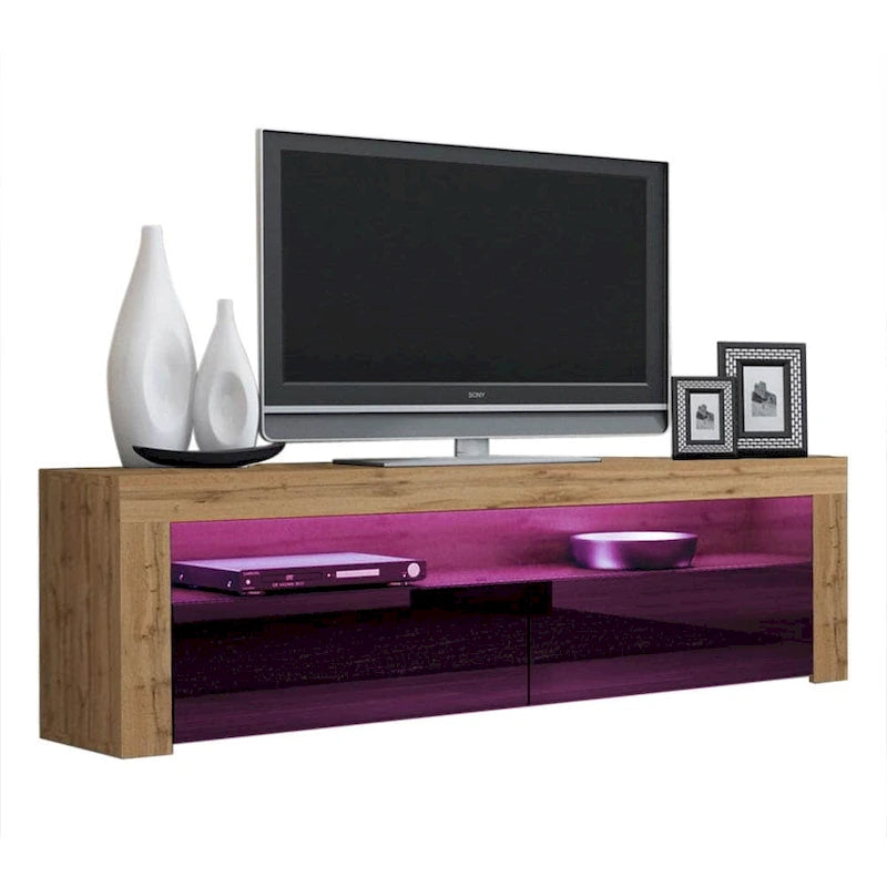 Milano Classic Modern 16-color LED 63-inch TV Stand-58