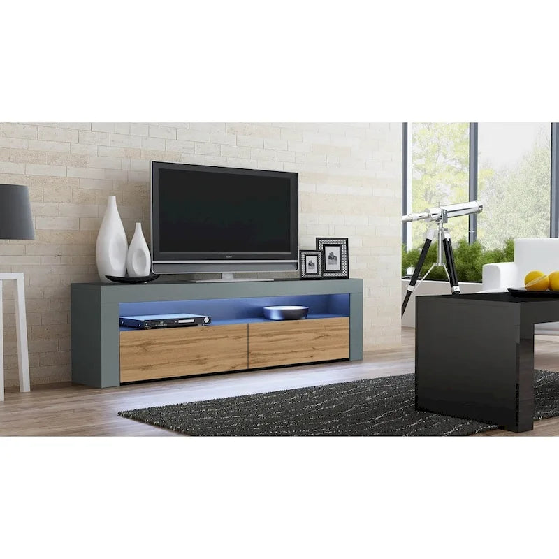 Milano Classic Modern 16-color LED 63-inch TV Stand-6