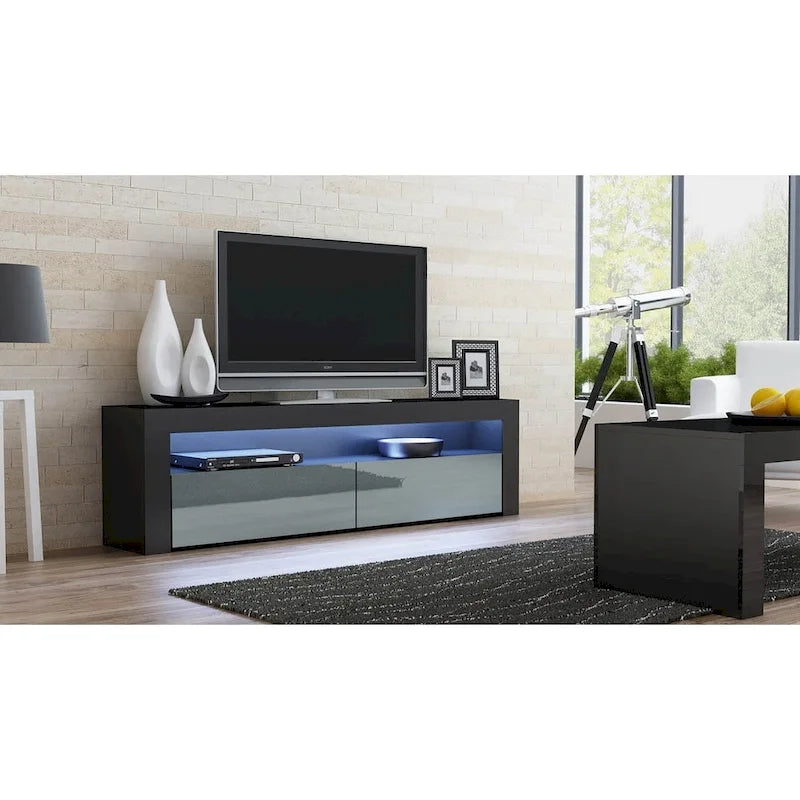 Milano Classic Modern 16-color LED 63-inch TV Stand-8