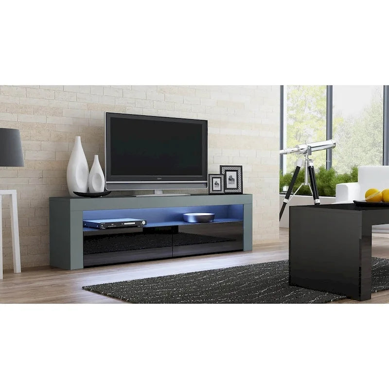 Milano Classic Modern 16-color LED 63-inch TV Stand-10