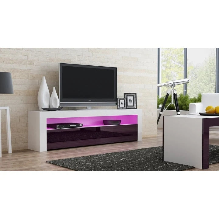 Milano Classic Modern 16-color LED 63-inch TV Stand-12
