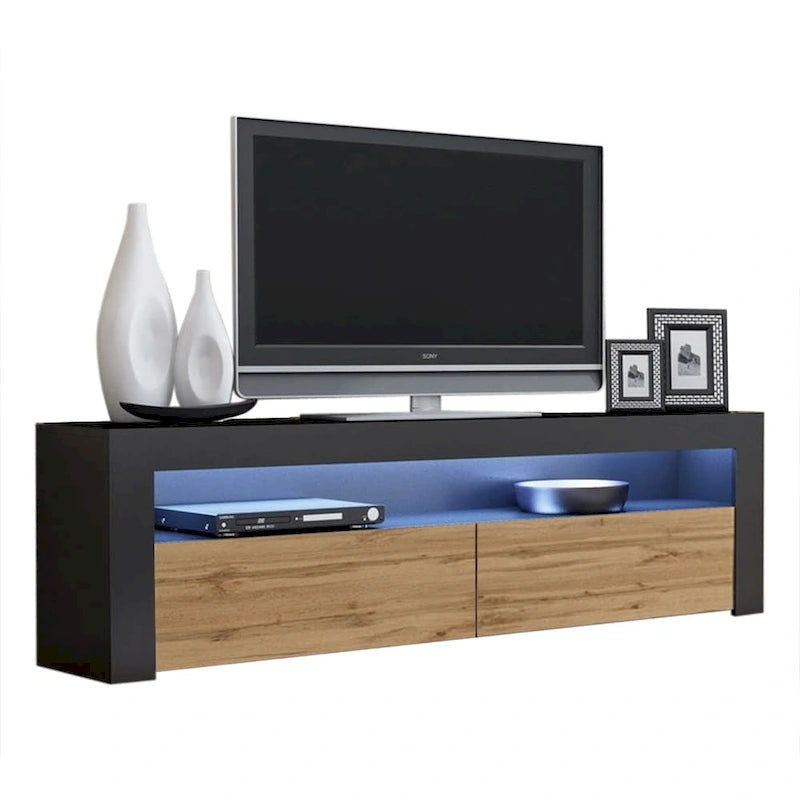 Milano Classic Modern 16-color LED 63-inch TV Stand-15