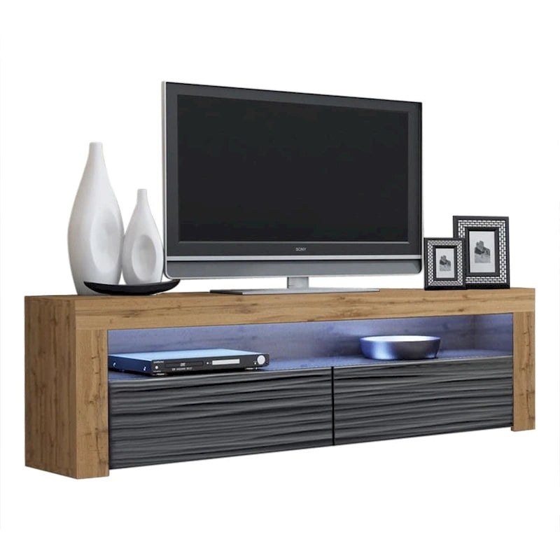 Milano Classic Modern 16-color LED 63-inch TV Stand-17