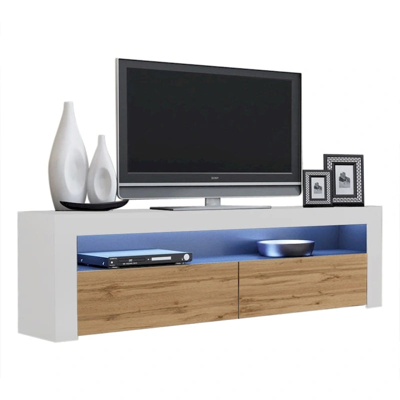 Milano Classic Modern 16-color LED 63-inch TV Stand-19