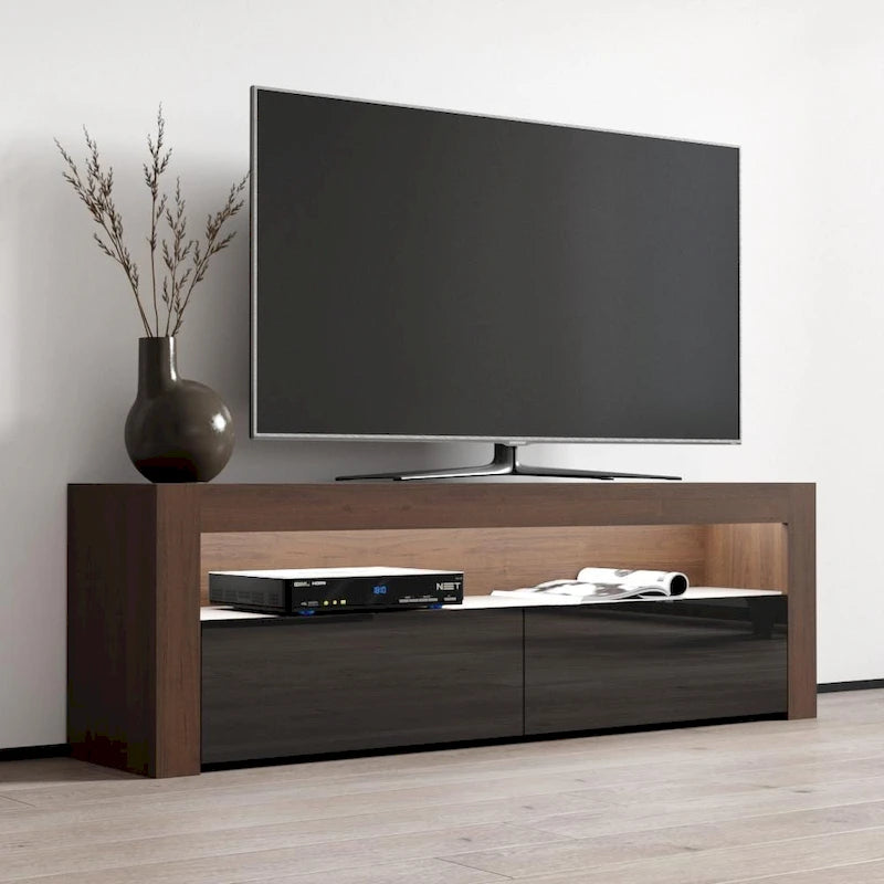 Milano Classic Modern 16-color LED 63-inch TV Stand-32