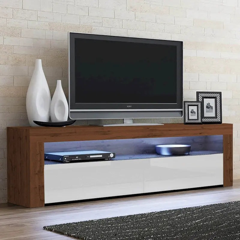 Milano Classic Modern 16-color LED 63-inch TV Stand-38