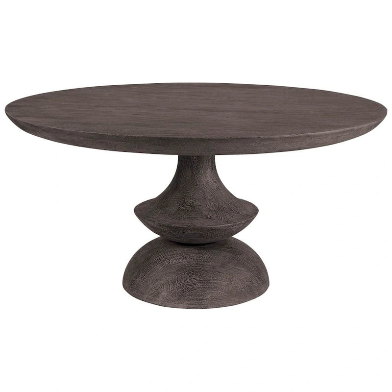 Crossman Grey Solid Wood Round Dining Table-2