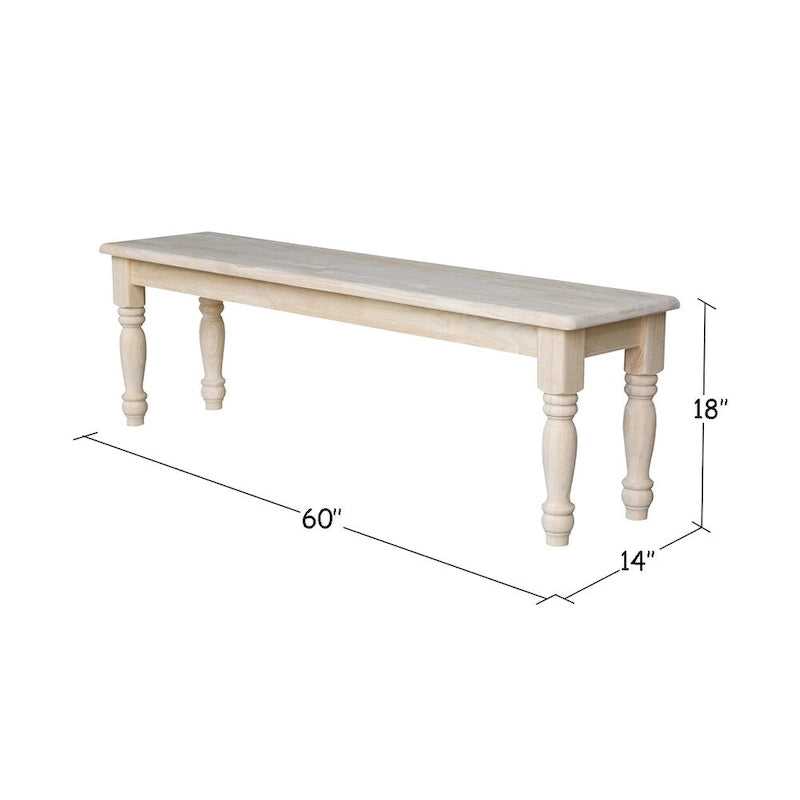 International Concepts Farmhouse Dining Bench-8