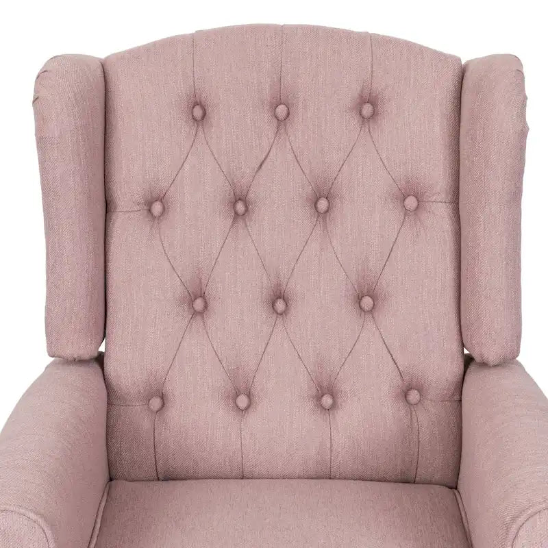 Wellscross Contemporary Tufted Fabric Push Back Recliner by Christopher Knight Home-5