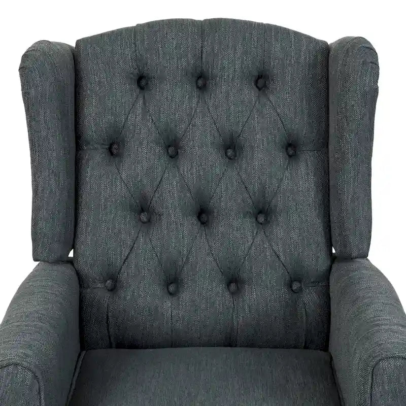Wellscross Contemporary Tufted Fabric Push Back Recliner by Christopher Knight Home-18