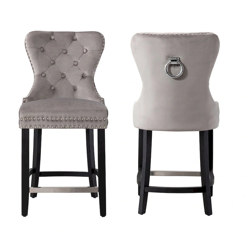 Carter 24 Wingback Tufted Nailhead Counter Stool (Set of 2)-12