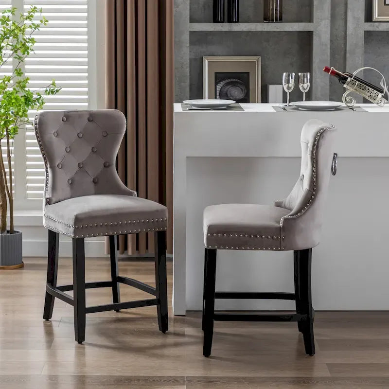 Carter 24 Wingback Tufted Nailhead Counter Stool (Set of 2)-13