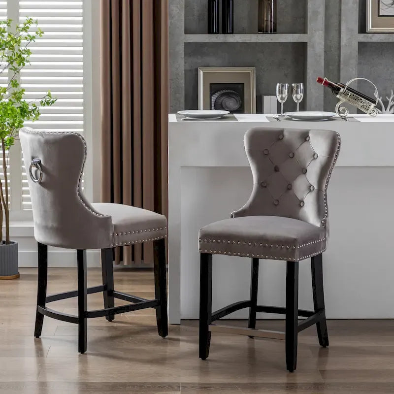 Carter 24 Wingback Tufted Nailhead Counter Stool (Set of 2)-15