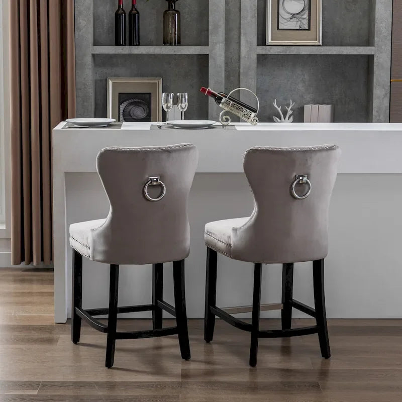 Carter 24 Wingback Tufted Nailhead Counter Stool (Set of 2)-17