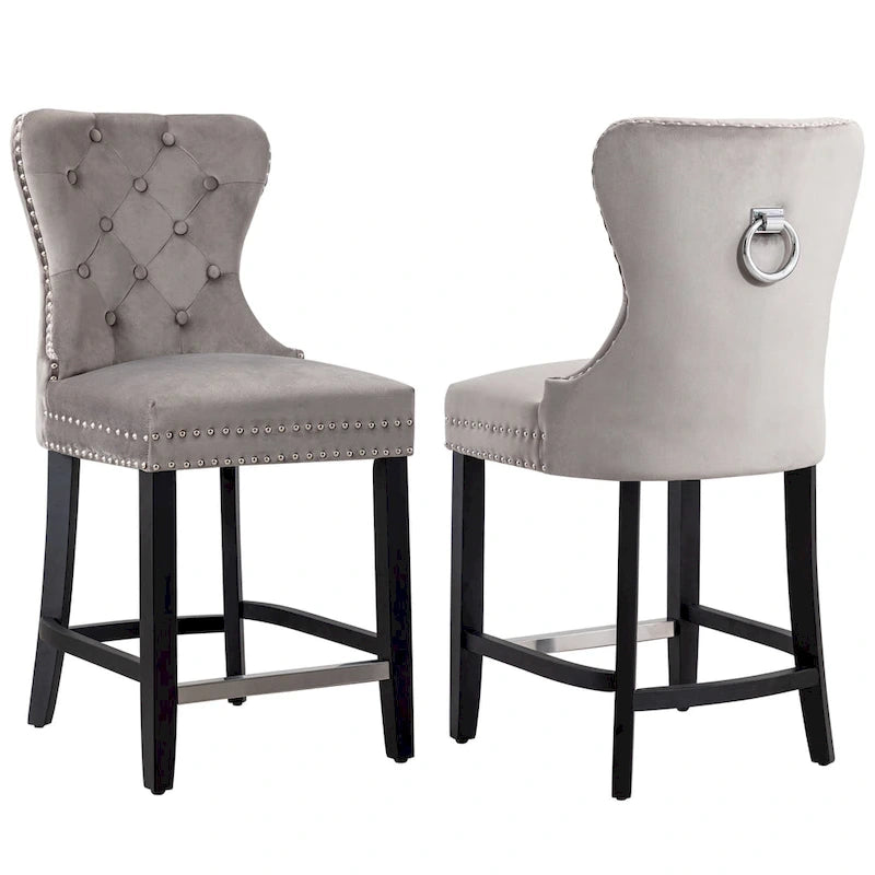 Carter 24 Wingback Tufted Nailhead Counter Stool (Set of 2)-18
