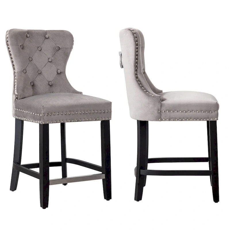 Carter 24 Wingback Tufted Nailhead Counter Stool (Set of 2)-20