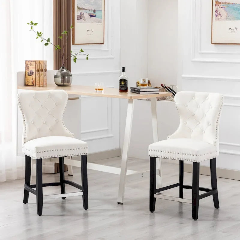 Carter 24 Wingback Tufted Nailhead Counter Stool (Set of 2)-29