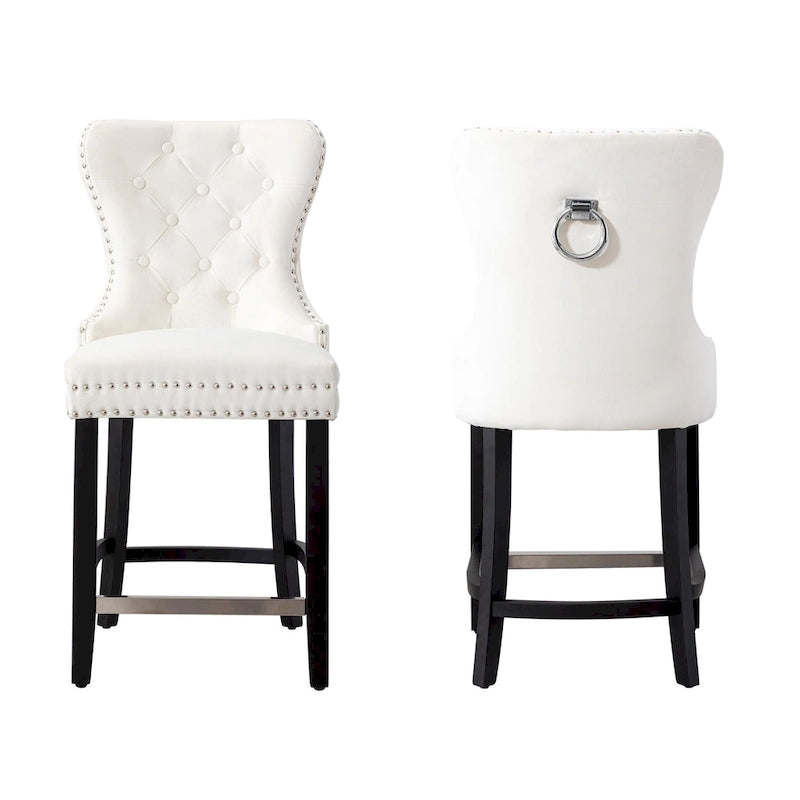 Carter 24 Wingback Tufted Nailhead Counter Stool (Set of 2)-30