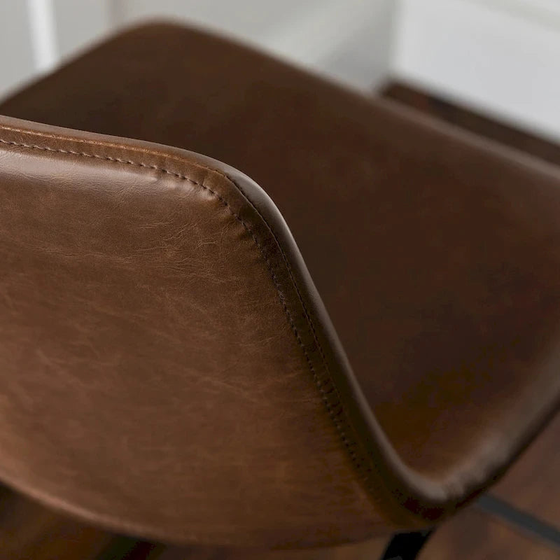 Middlebrook Prusiner 30-inch Faux Leather Bar Stool (Set of 2)-7