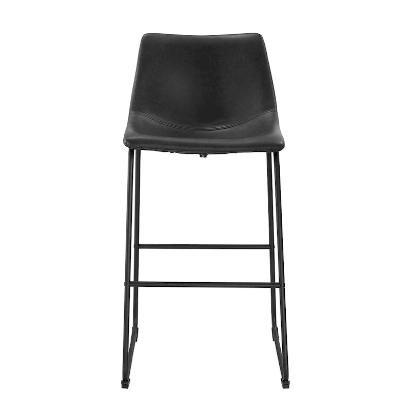 Middlebrook Prusiner 30-inch Faux Leather Bar Stool (Set of 2)-17