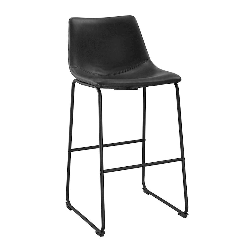 Middlebrook Prusiner 30-inch Faux Leather Bar Stool (Set of 2)-18