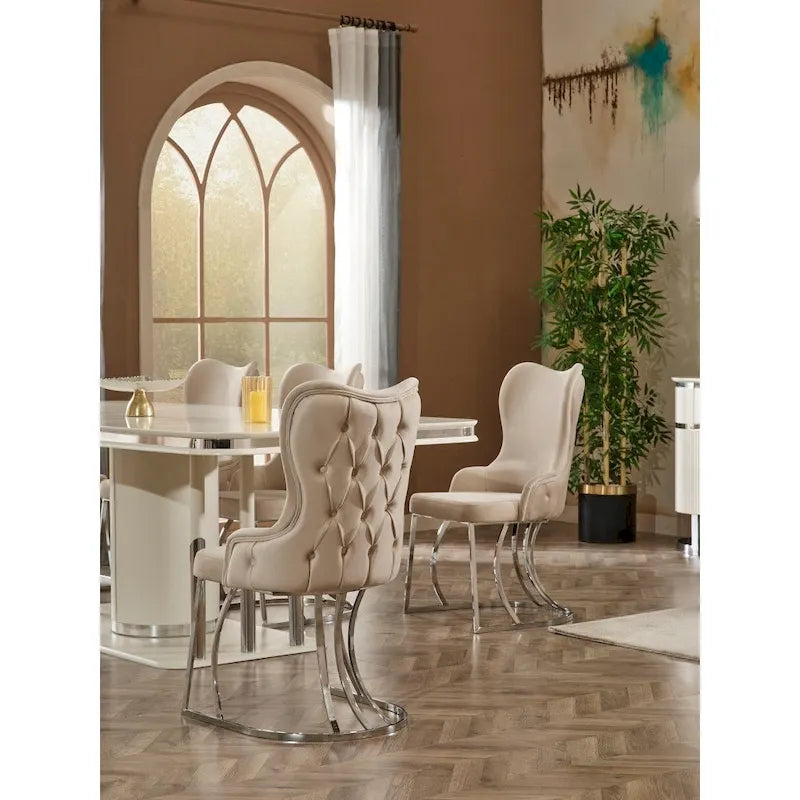 Prag Modern Dining Room Table For 6 People-3