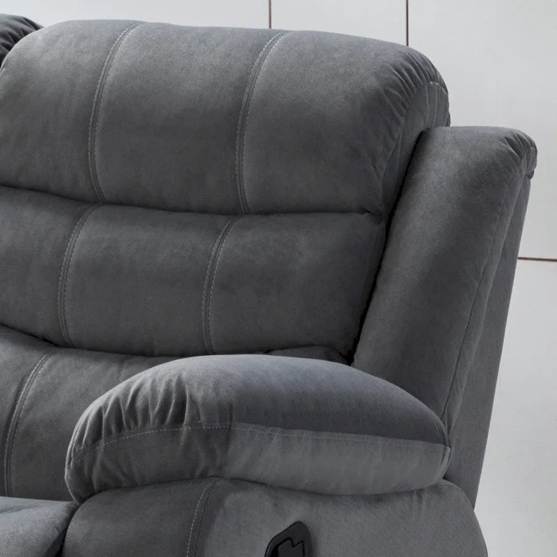 Jim Grey Upholstered Reclining Living Room Sofa-5