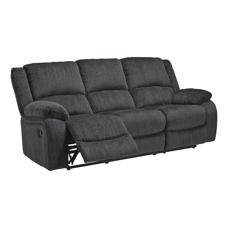 Draycoll Contemporary Reclining Sofa, Slate-4
