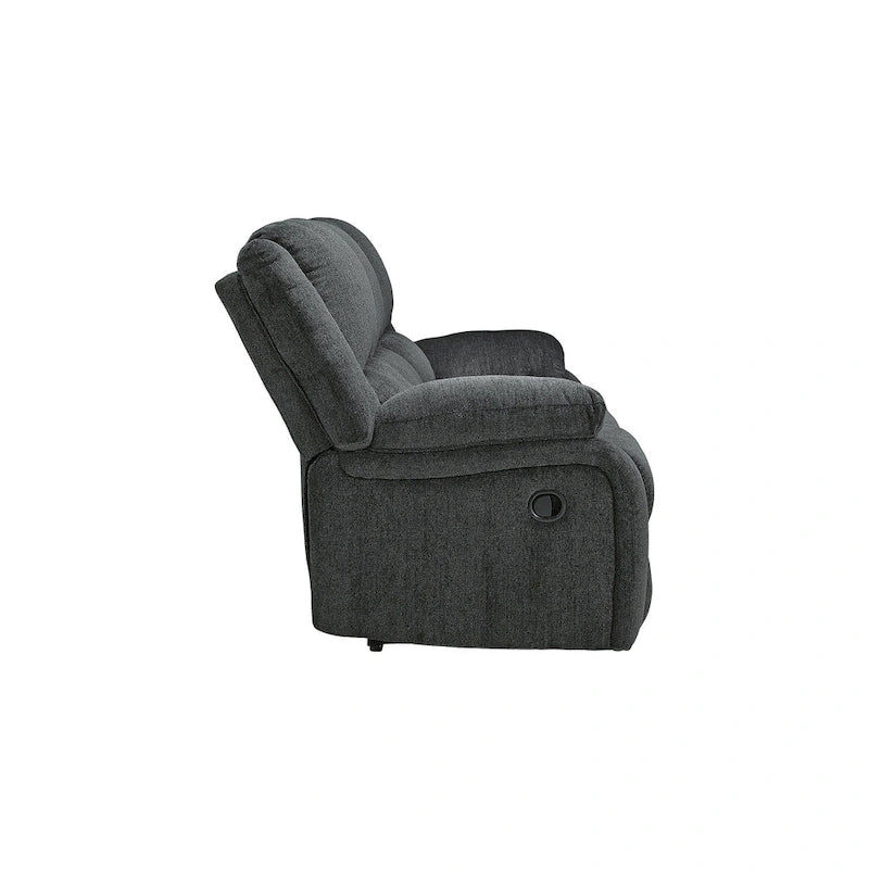 Draycoll Contemporary Reclining Sofa, Slate-5