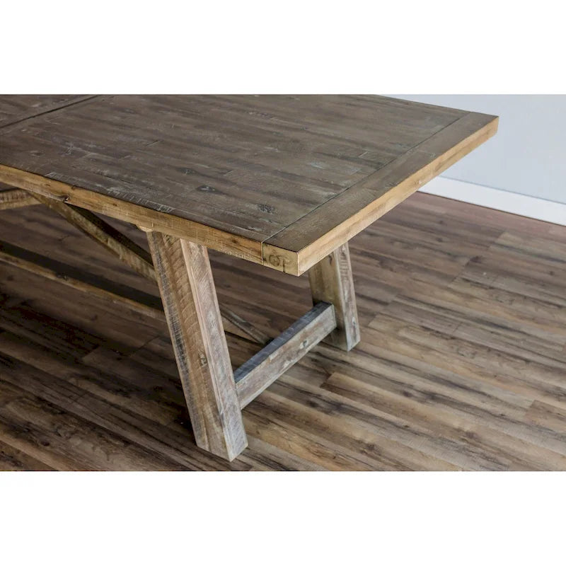 Newberry Extension Dining Table, Weathered Natural-8