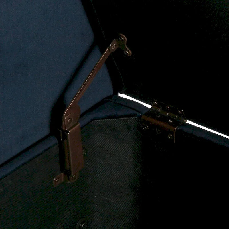 Carson Carrington Hamn Velvet Storage Bench - Dark Navy-15