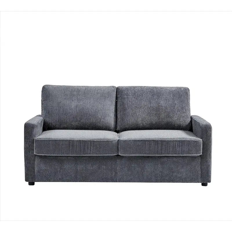 Manchester Corduroy 70 inch Square Arms Sleeper Sofa with Mattress-22