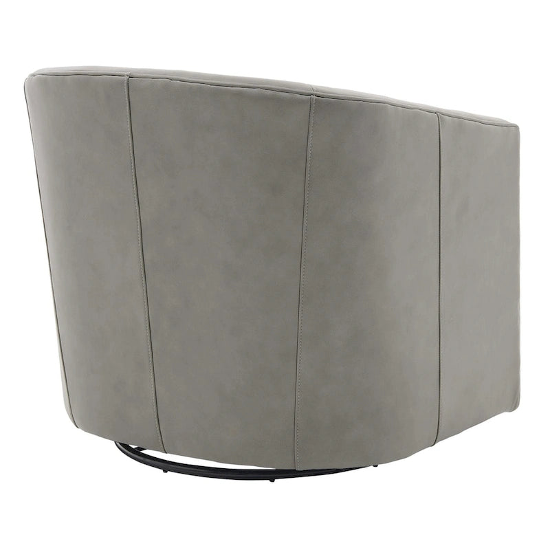 Walsh Top Grain Leather Swivel Chair-20