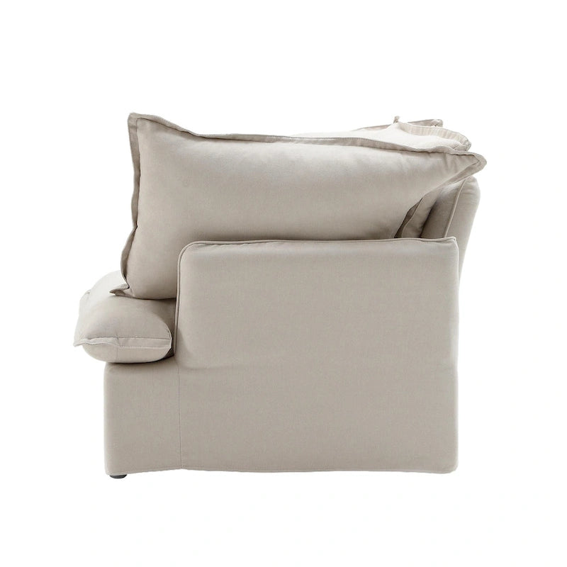 6 Piece U-shaped Velvet Upholstery Modular Sectional Sofa with 2 Ottoman-8