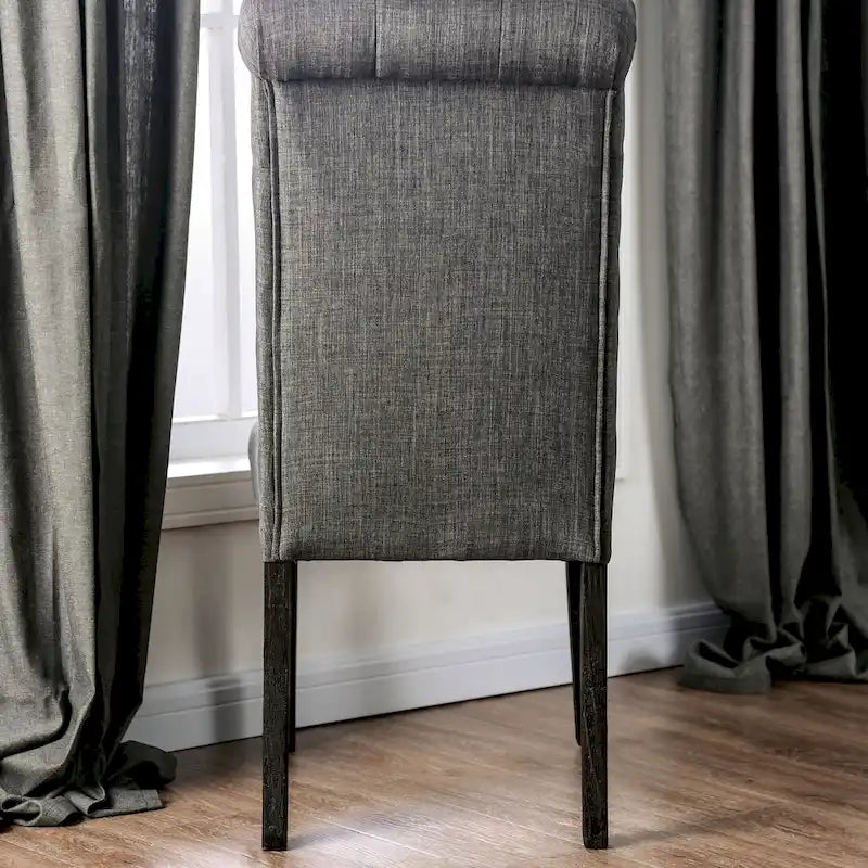 Chalwa Rustic Wood Upholstered 6-Piece Dining Set with Table and 4 Chairs and 1 Bench by Copper Grove-10