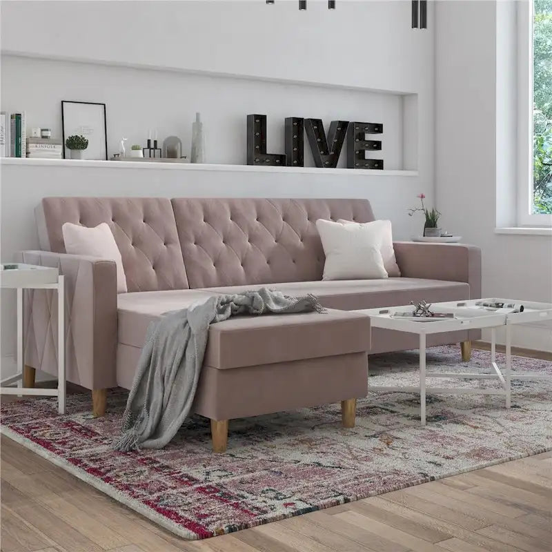 CosmoLiving by Cosmopolitan Liberty Sectional Futon with Storage-2