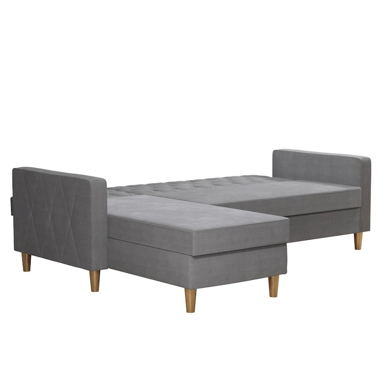 CosmoLiving by Cosmopolitan Liberty Sectional Futon with Storage-14