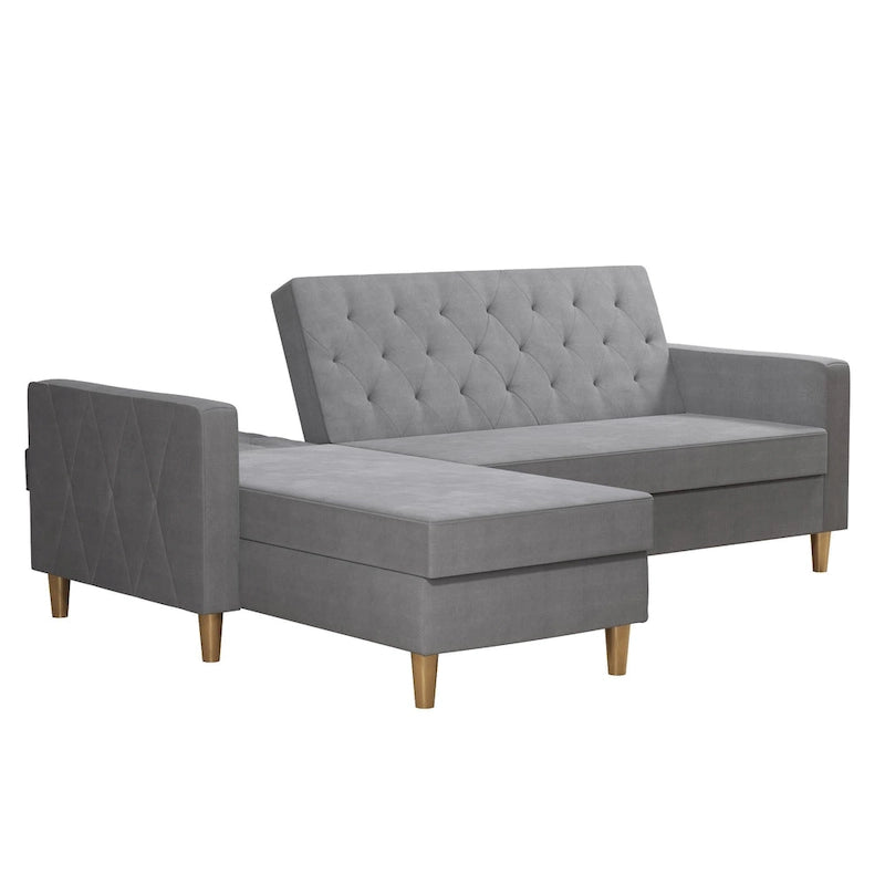 CosmoLiving by Cosmopolitan Liberty Sectional Futon with Storage-24