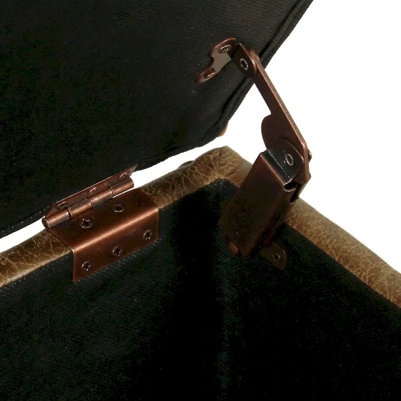 HomePop Storage Bench with Nail head Trim-12