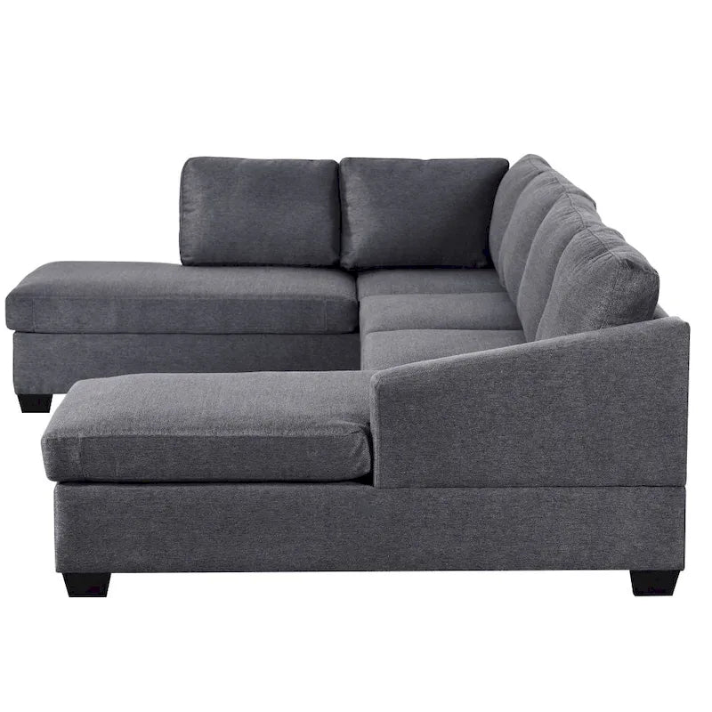 Modern U Shaped Oversized Chaise Sofa-10