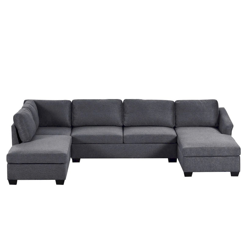 Modern U Shaped Oversized Chaise Sofa-11