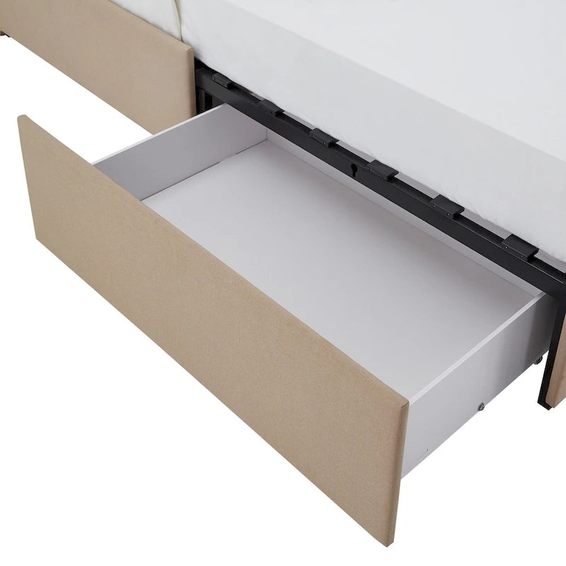 Arlert Nailhead Linen Headboard Storage Platform Bed by iNSPIRE Q Classic-6