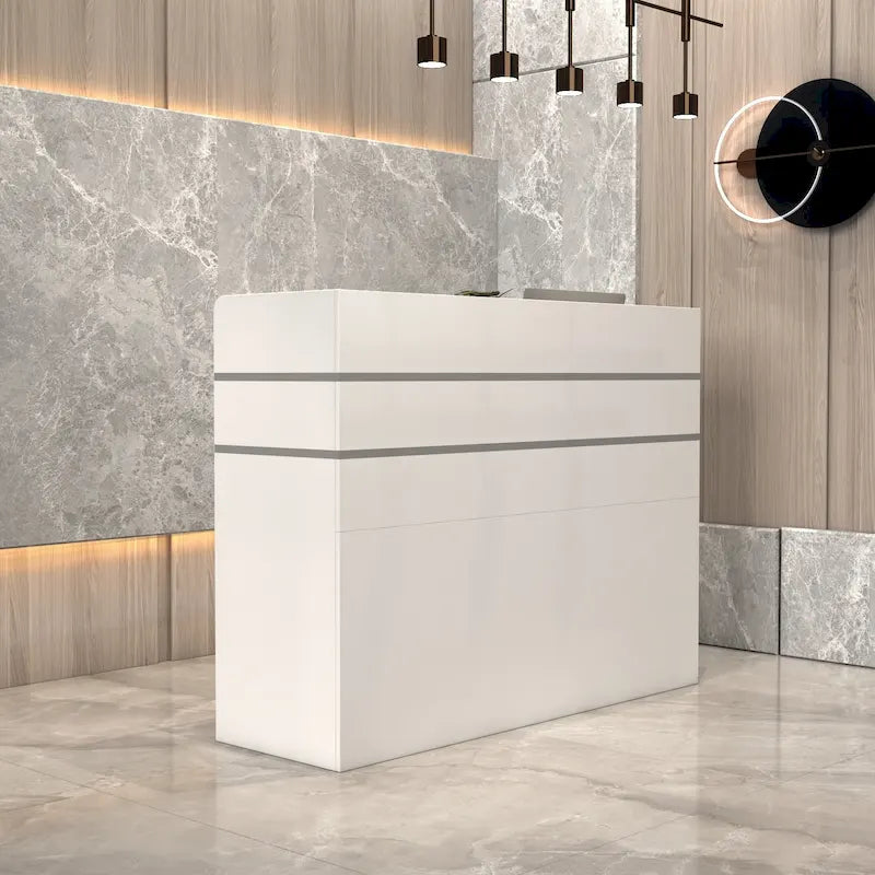 3-Drawer Reception Desk Reception Table Computer Writing Desk Working-32