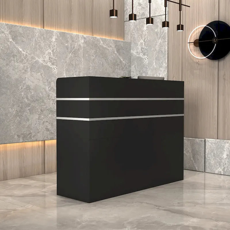 3-Drawer Reception Desk Reception Table Computer Writing Desk Working-12