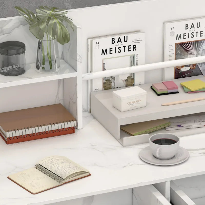 3-Drawer Reception Desk Reception Table Computer Writing Desk Working-28