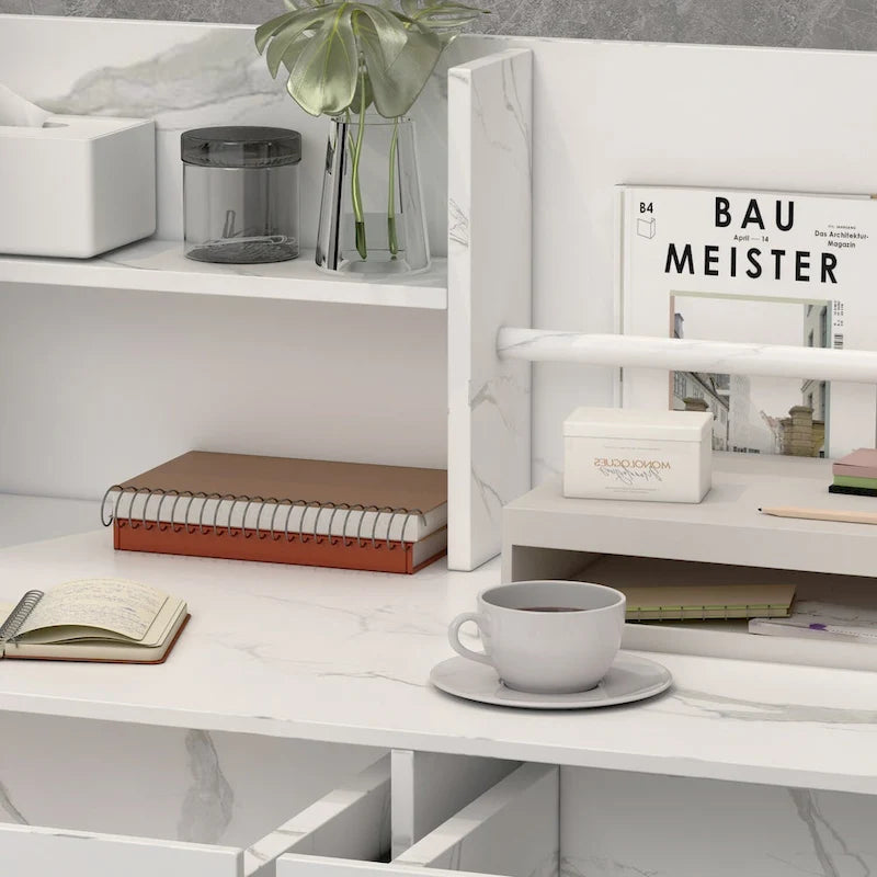 3-Drawer Reception Desk Reception Table Computer Writing Desk Working-30