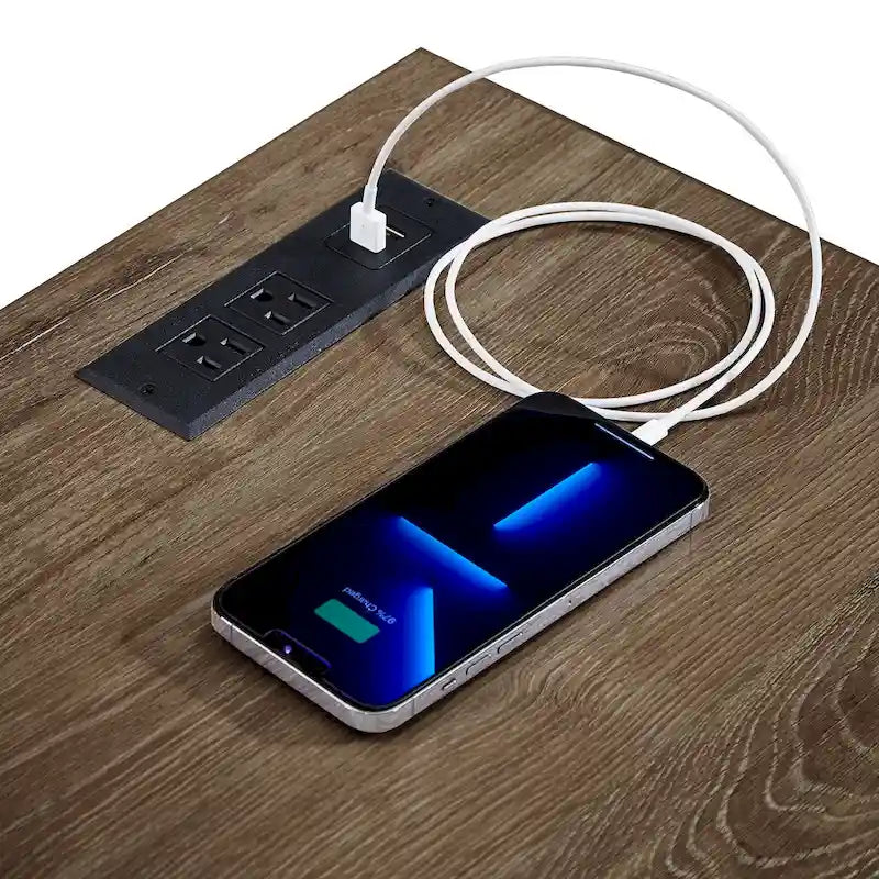 Hinesburg 35 in. Writing Desk with USB Charger by iNSPIRE Q Classic-8