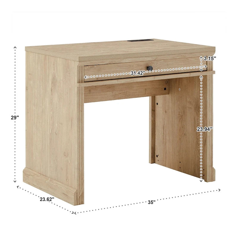 Hinesburg 35 in. Writing Desk with USB Charger by iNSPIRE Q Classic-9