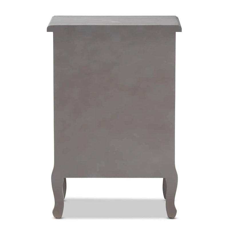 Baxton Studio Capucine Antique French Country Cottage Wood 3-Drawer End Table