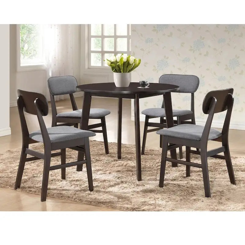 Baxton Studio Montreal Mid-century Solid Wood Dining Table-2